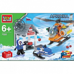 Конструктор Нападение на арктическую базу, 244 детали (Город Мастеров, UU-7020-Rsim)